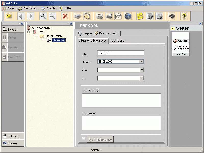 AdActa Screenshot